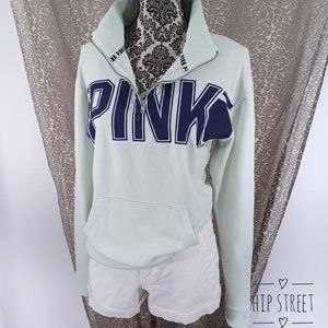 VS PINK Zip Funnel Neck LS Sweatshirt XS